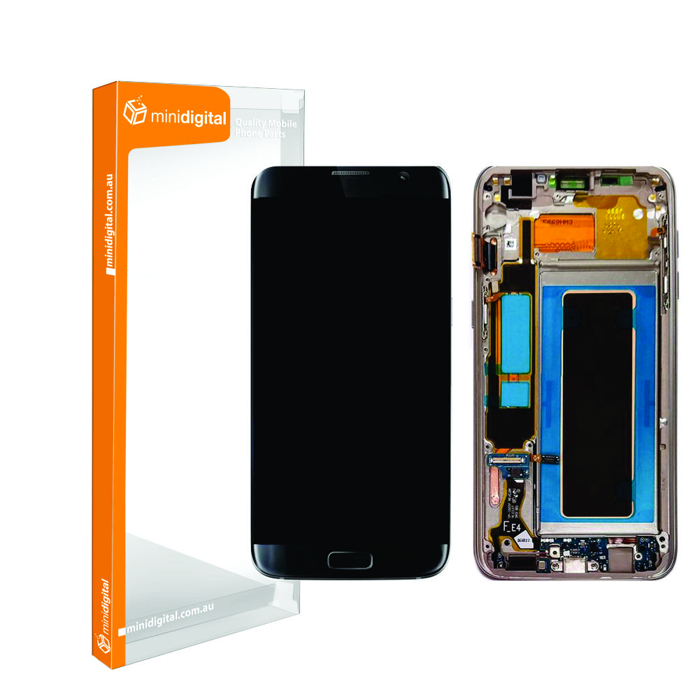 for Samsung Galaxy S7 EDGE LCD Digitizer Black with frame