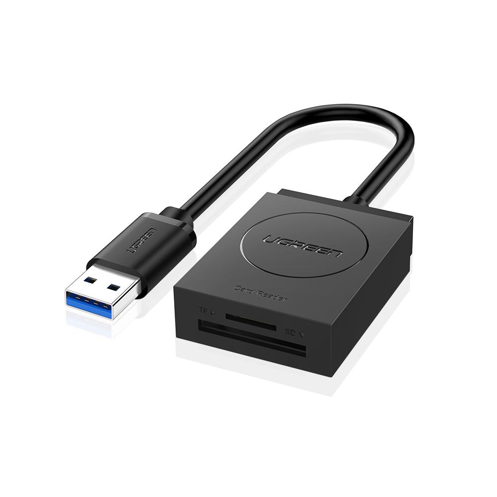UGREEN USB 3.0 Compact dual Memory Card Reader For TF SD Card 5Gbps