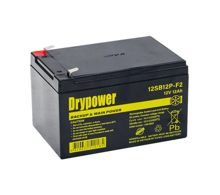 DRYPOWER 12SB12P-F2 12V 12Ah SLA Battery BP12-12 HR1251W GPL12120 EVX12120